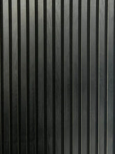Acoustic Slatted Bendable Wall Panel - Black (60×240 cm) | Fast UK Delivery